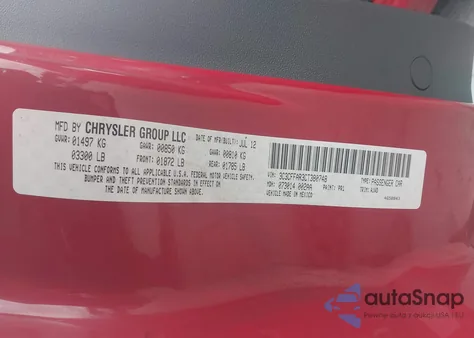 2012 Fiat 500 Pop from USA, damaged, VIN 3C3CFFAR3CT380748